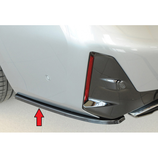 Rieger spoiler pod zadní nárazník na levé straně pro BMW řada 3 G21 touring r.v. 07/22-, plast ABS lakovaný do černé lesklé barvy