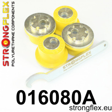 016080A: Strongflex Sada excentrických silentbloků předního horního ramene varianta SPORT 016080A: Strongflex Sada excentrických silentbloků předního horního ramene varianta SPORT