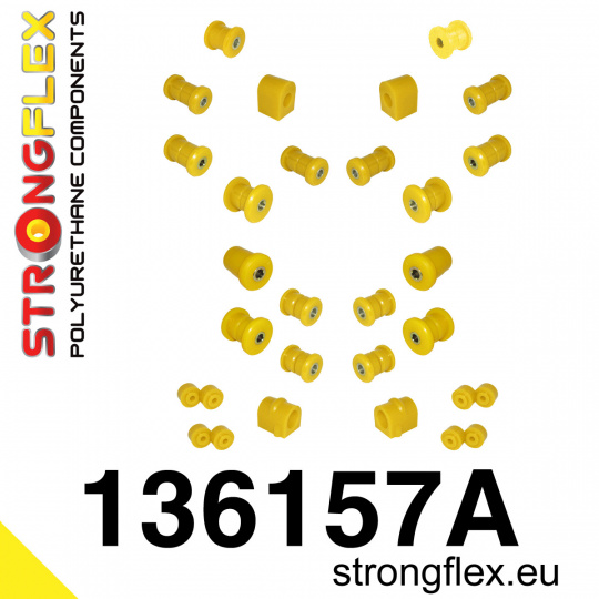 136157A: Strongflex Kompletní sada polyuretanových silentbloků pro zavěšení varianta SPORT