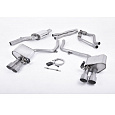 Milltek sport ValveSonic výfukový systém cat-back Electronic Valved System pro Audi S5 3.0 TFSI B8.5 Coupe/Cabriolet 2011-2016, typ koncovek: GT-100 titanové