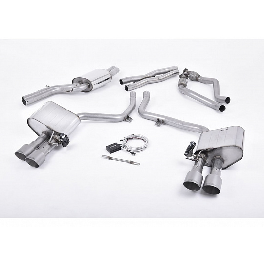 Milltek sport ValveSonic výfukový systém cat-back Electronic Valved System pro Audi S5 3.0 TFSI B8.5 Coupe/Cabriolet 2011-2016, typ koncovek: GT-100 titanové Milltek sport ValveSonic výfukový systém cat-back Electronic Valved System pro Audi S5 3.0 TFSI B8.5 Coupe/Cabriolet 2011-2016, typ koncovek: GT-100 titanové