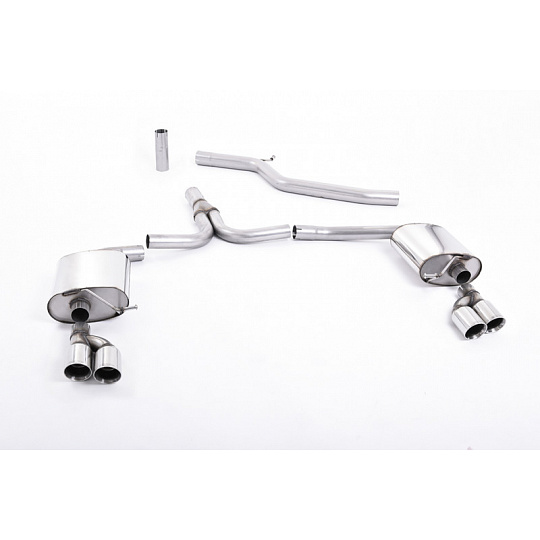 Milltek Sport výfukový systém cat-back Quad-outlet pro Audi A5 Coupe 3.0 TDi (DPF) quattro 2007-2024, dvojité leštěné koncovky Milltek Sport výfukový systém cat-back Quad-outlet pro Audi A5 Coupe 3.0 TDi (DPF) quattro 2007-2024, dvojité leštěné koncovky