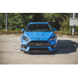 Maxton Design "Racing durability" spoiler pod přední nárazník s rohovými splittery pro Ford Focus RS Mk3, plast ABS bez povrchové úpravy, s červenou linkou