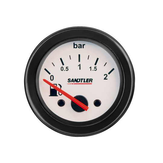 Sandtler série Racing přídavný ukazatel - tlak paliva 0-2bar