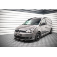 Maxton Design spoiler pod přední nárazník pro Volkswagen Caddy Mk3 Facelift, černý lesklý plast ABS