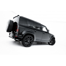 Maxton Design difuzory pod boční prahy pro Land rover Defender 110 Mk4, černý lesklý plast ABS