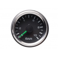 Autogauge přídavný ukazatel tlaku vzduchu dvouručkový černý 52mm