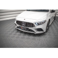 Maxton Design spoiler pod přední nárazník ver.4 pro Mercedes třída A W177 A35 AMG, černý lesklý plast ABS