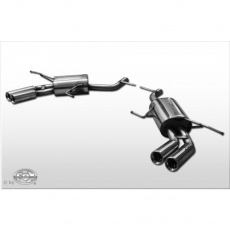 Fox Sportauspuff koncový tlumič výfuku s koncovkou 2x76 Typ 13 na obou stranách pro Mercedes třída G 164 2006- s motorem 3.0 d, 4.0 D