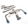 Milltek Sport výfukový systém primary cat-back 76.2mm / 3" bez rezonátoru (nejhlasitější) pro Toyota Corolla GR Corolla 1.6 Turbo 2023-2024, GT typ koncovek: GT titanové modré