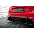 Maxton Design "Street Pro" boční difuzory pod zadní nárazník s křidélky pro Honda Civic Mk11 Type-R, plast ABS bez povrchové úpravy, s černou a červenou linkou