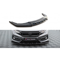 Maxton Design spoiler pod přední nárazník pro Honda Civic Mk10 Sport, černý lesklý plast ABS