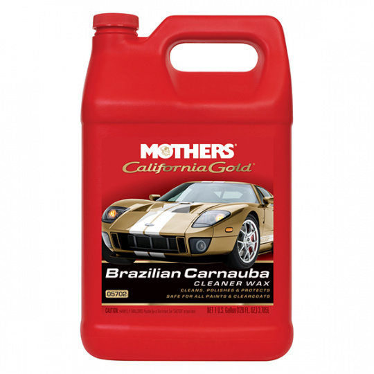 Mothers California Gold Brazilian Carnauba Cleaner Wax - tekutý čistící vosk s obsahem karnauby, 3,785 l