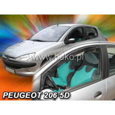 HEKO ofuky oken Peugeot 206 5dv (1998-2009) přední