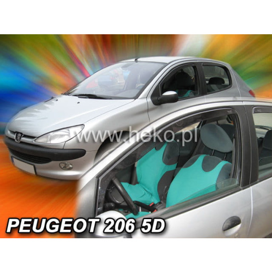 HEKO ofuky oken Peugeot 206 5dv (1998-2009) přední