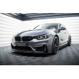 Maxton Design spoiler pod přední nárazník ver.1 pro BMW M3 F80, černý lesklý plast ABS