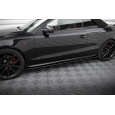 Maxton Design "Street Pro" difuzory pod boční prahy pro Audi S5 8T, plast ABS bez povrchové úpravy, Coupe/Cabrio