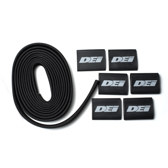 DEi Design Engineering sada termo izolačního návleku "Protect-A-Wire" délka 2,1 m + 6x koncovka s logem, barva: černá