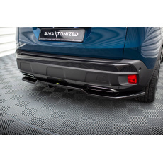 Maxton Design středový spoiler pod zadní nárazník s žebrováním pro Peugeot 3008 Mk2 Facelift GT-Line, černý lesklý plast ABS Maxton Design středový spoiler pod zadní nárazník s žebrováním pro Peugeot 3008 Mk2 Facelift GT-Line, černý lesklý plast ABS