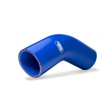 Samco Sport Xtreme teplotně odolné silikonové redukční koleno 45° s vnitřním průměrem 51 mm > 38 mm, barva: modrá Samco Sport Xtreme teplotně odolné silikonové redukční koleno 45° s vnitřním průměrem 51 mm > 38 mm, barva: modrá