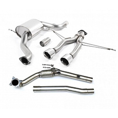 Milltek Sport výfukový systém Turbo-back bez Hi-Flow sportovního katalyzátoru pro Seat Leon Cupra R 2.0 TSI 265PS 2010-2012