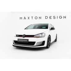 Maxton Design "Racing durability" spoiler pod přední nárazník pro Volkswagen Golf GTI Mk7, plast ABS bez povrchové úpravy