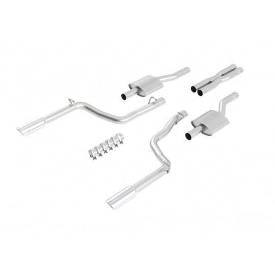 Borla Cat-Back výfukový systém "ATAK" pro Dodge Charger SRT-8 6,1l V8 s automatickou převodovkou, RWD, 4-dvéř., r.v. 2006-2010