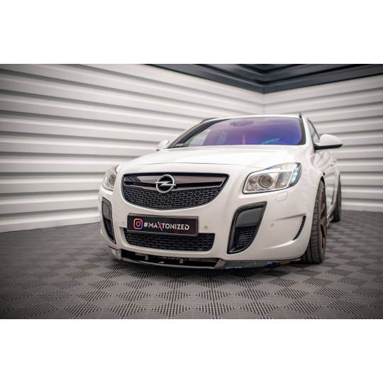Maxton Design spoiler pod přední nárazník pro Opel Insignia OPC Mk1, černý lesklý plast ABS