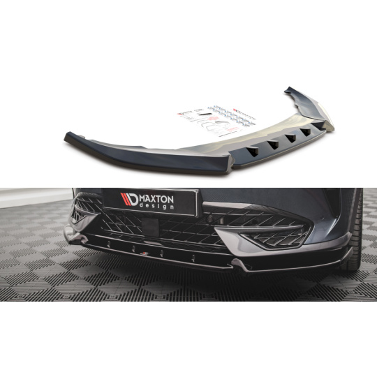 Maxton Design spoiler pod přední nárazník ver.2 pro Cupra Formentor, černý lesklý plast ABS