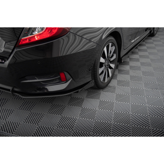 Maxton Design křidélka bočních difuzorů zad. nárazníku pro Honda Civic Mk10, plast ABS bez povrchové úpravy