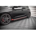 Maxton Design "Street Pro" difuzory pod boční prahy s křidélky pro Hyundai i20 N Mk3, plast ABS bez povrchové úpravy
