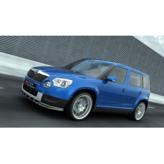 Maxton Design spoiler pod přední nárazník pro Škoda Yeti, černý lesklý plast ABS, r.v. 2009-2013