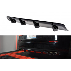 Maxton Design vložka zadního nárazníku pro Maserati Quattroporte Mk6, černý lesklý plast ABS Maxton Design vložka zadního nárazníku pro Maserati Quattroporte Mk6, černý lesklý plast ABS