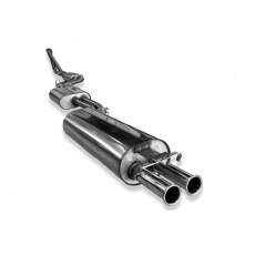 Fox Sportauspuff poloviční výfukový systém od katalyzátoru s koncovkou 2x50 typ 12R pro Mercedes 123 s motorem 2.3 l, pro 4válcové motory