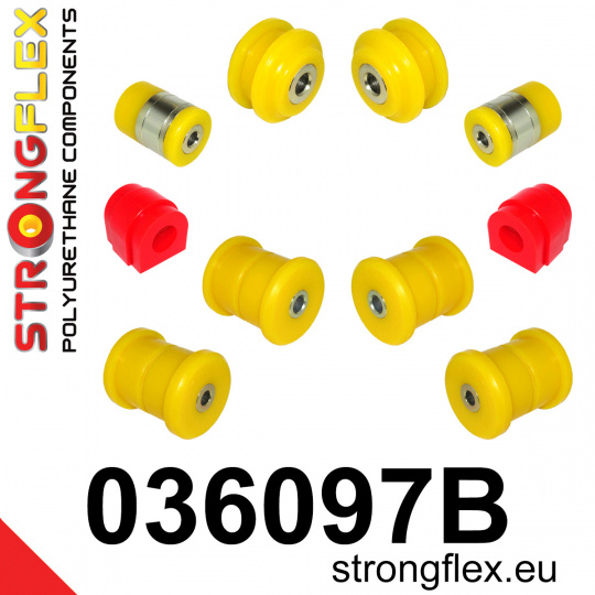 036097B: Strongflex Sada silentbloků zadního zavěšení
