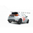 Maxton Design spoiler pod zadní nárazník pro Toyota GR Yaris Mk4 Facelift, černý lesklý plast ABS