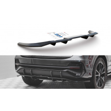 Maxton Design středový spoiler pod zadní nárazník s žebrováním pro Audi Q3 Sportback S-Line, černý lesklý plast ABS Maxton Design středový spoiler pod zadní nárazník s žebrováním pro Audi Q3 Sportback S-Line, černý lesklý plast ABS