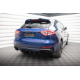 Maxton Design středový spoiler pod zadní nárazník s žebrováním pro Maserati Levante Mk1 GTS, černý lesklý plast ABS