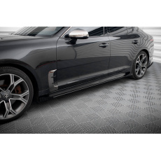 Maxton Design "Street Pro" difuzory pod boční prahy s křidélky pro Kia Stinger GT, GT-Line, plast ABS bez povrchové úpravy, s červenou linkou Maxton Design "Street Pro" difuzory pod boční prahy s křidélky pro Kia Stinger GT, GT-Line, plast ABS bez povrchové úpravy, s červenou linkou