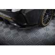 Maxton Design "Street Pro" boční difuzory pod zadní nárazník s křidélky pro Mercedes CLA C 117 Facelift 45 AMG, s černou a červenou linkou