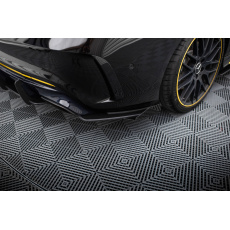 Maxton Design "Street Pro" boční difuzory pod zadní nárazník s křidélky pro Mercedes CLA C 117 Facelift 45 AMG, s černou a červenou linkou Maxton Design "Street Pro" boční difuzory pod zadní nárazník s křidélky pro Mercedes CLA C 117 Facelift 45 AMG, s černou a červenou linkou