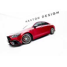 Maxton Design difuzory pod boční prahy pro Mercedes CLA C118 AMG 45 Aero Facelift, černý lesklý plast ABS Maxton Design difuzory pod boční prahy pro Mercedes CLA C118 AMG 45 Aero Facelift, černý lesklý plast ABS