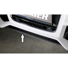 Rieger lipa pod přední nárazník Rieger pro Audi A5 S5 B8, B81 kabriolet, kupé, Sportback před faceliftem, 06/07-07/11, plast ABS s povrchovou úpravou Carbon-Look, pod přední nárazník Rieger obj. kód K 00055430/31/32/33
