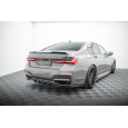 Maxton Design spoiler pod zadní nárazník s žebrováním v.2 pro BMW řada 7 G11 Facelift M-Pack, černý lesklý plast ABS
