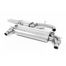 Milltek sport ValveSonic výfukový systém cat-back s rezonátorem pro Audi RS3 Sportback 400PS (8V MQB - Facelift) bez OPF/GPF 2017-2018, typ koncovek: oválné titanové modré