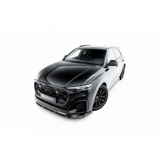 Maxton Design spoiler pod přední nárazník pro Audi Q8 Mk 1 FL, materiál pravý karbon, S-Line