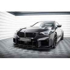Maxton Design "Street Pro" spoiler pod přední nárazník s křidélky ver.1 pro BMW M2 G87, plast ABS bez povrchové úpravy, s červenou linkou Maxton Design "Street Pro" spoiler pod přední nárazník s křidélky ver.1 pro BMW M2 G87, plast ABS bez povrchové úpravy, s červenou linkou