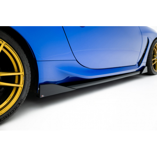 Maxton Design difuzory pod boční prahy ver.3 pro Toyota GR86 Mk1, černý lesklý plast ABS