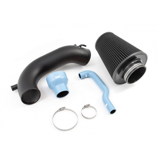 Forge Motorsport kit sání pro Hyundai i30N vč. facelift, barva hadice: světle modrá, materiál filtru: bavlněný