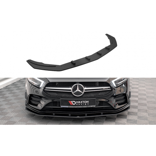 Maxton Design "Street Pro" spoiler pod přední nárazník pro Mercedes třída A W177 A35 AMG Aero, W177 AMG-Line Aero, plast ABS bez povrchové úpravy